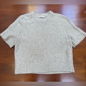 Abercrombie & Fitch Heather Gray Crewneck Sweater